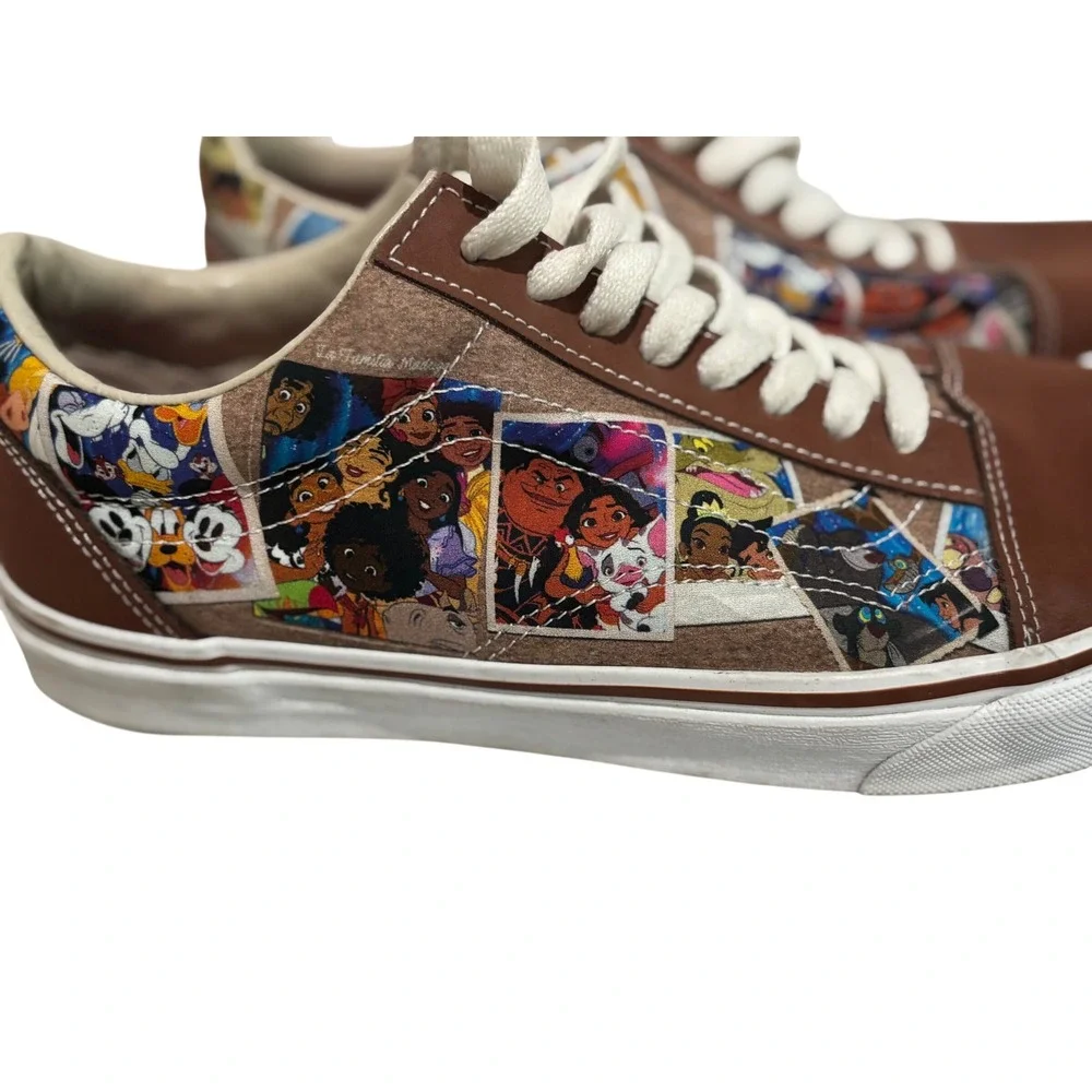 Vans Old Skool Disney 100 Scrapbook limited Edition Leather panel Shoes Mens 11